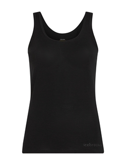 Icebreaker Women's Merino Blend 150 Siren Tank - Black - Uld-top